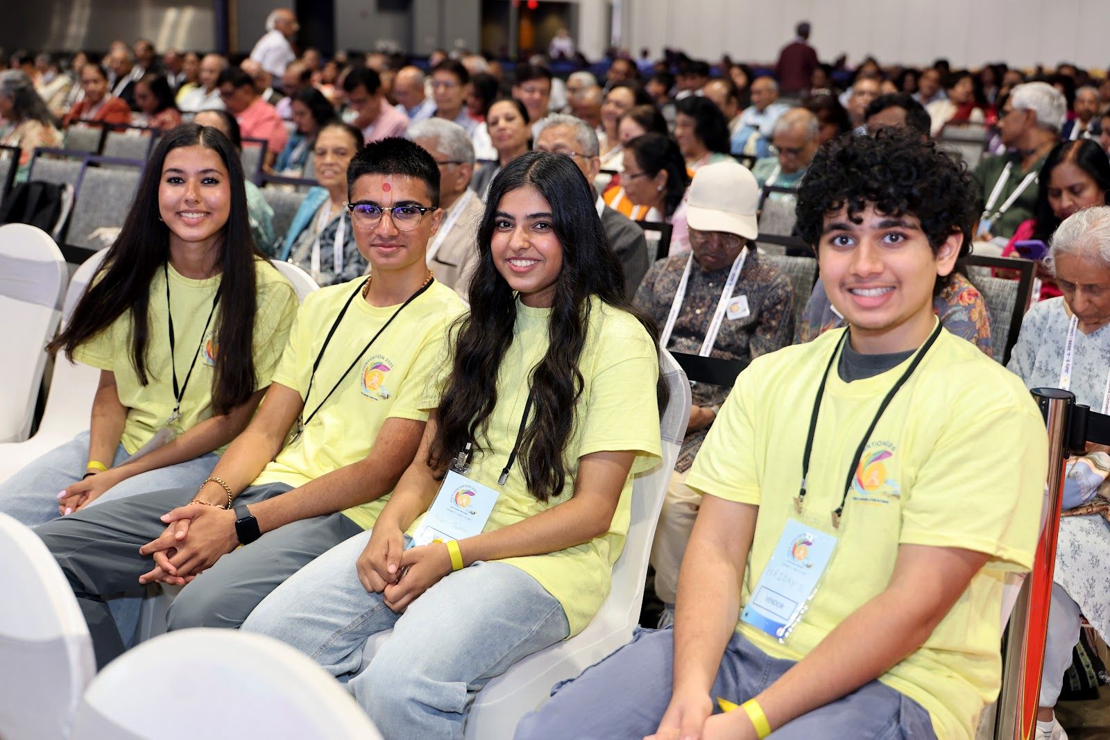 JAINA Convention 2025 — young attendees in the crowd